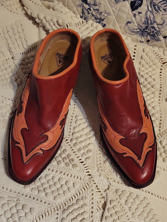 John Fluevog Shoes - John Fluevog Women's Autry Garland Western Mule Size 8 1/2